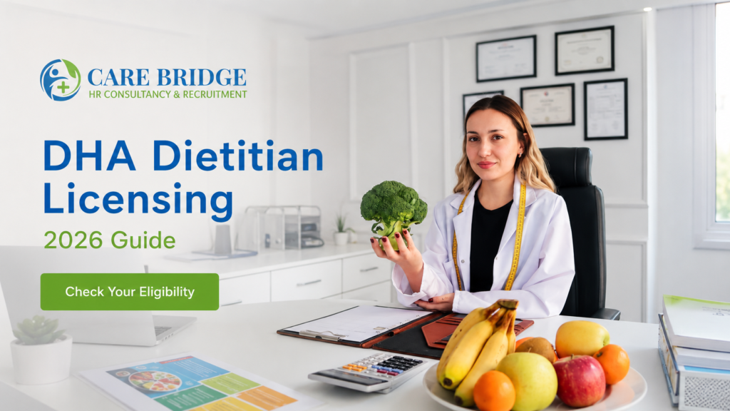 DHA license for dietitians in Dubai - Care Bridge guide